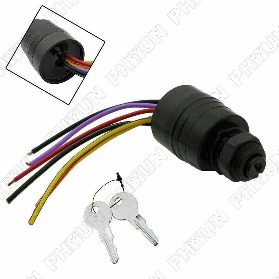 For 1994+ Mercury Part# 87-88107 7-1155 Fast Outboard Ignition Key Switch 6 Wire
