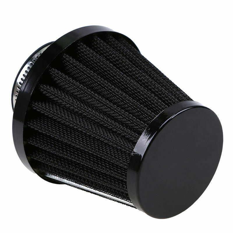 38/39/40mm Motorcycle Air Filter Black Iron Cone Cleaner Universal Fit Yamaha