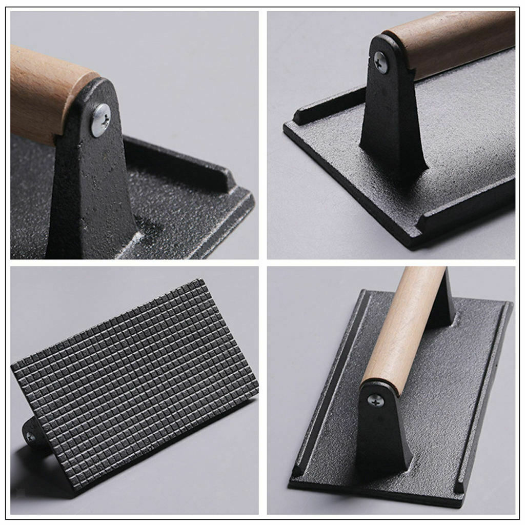 Heavy-duty Bacon Press Meat Grill Press Patty Maker for Pan Oven Skillet