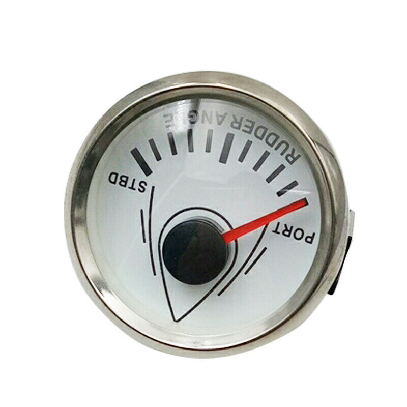 52mm 2" 0-190ohm Rudder Angle Indicator Gauge Meter Marine Yacht 6 LCD Display