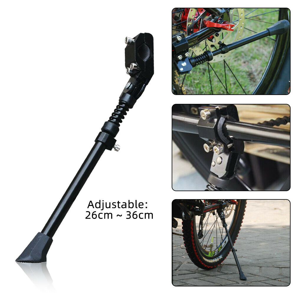 Heavy Duty Adjustable Mountain Bike Bicycle Cycle Prop Side Rear Kick Stand L/P