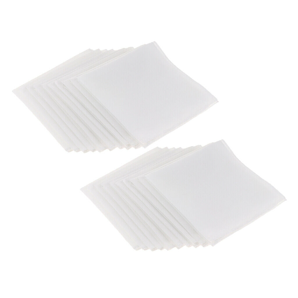 20x Men's Handkerchiefs Wedding Soft Pocket Square Hankies Set Reusable 28cm