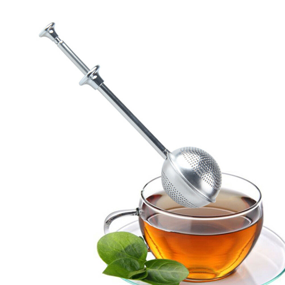 Tea ball tea infuser stainless steel longhandle tea strainer filter tea inter.DF