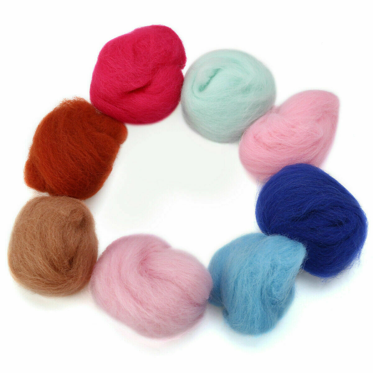 120g  Wool Fibre  Roving For Needle Felting Materials Lot Color option