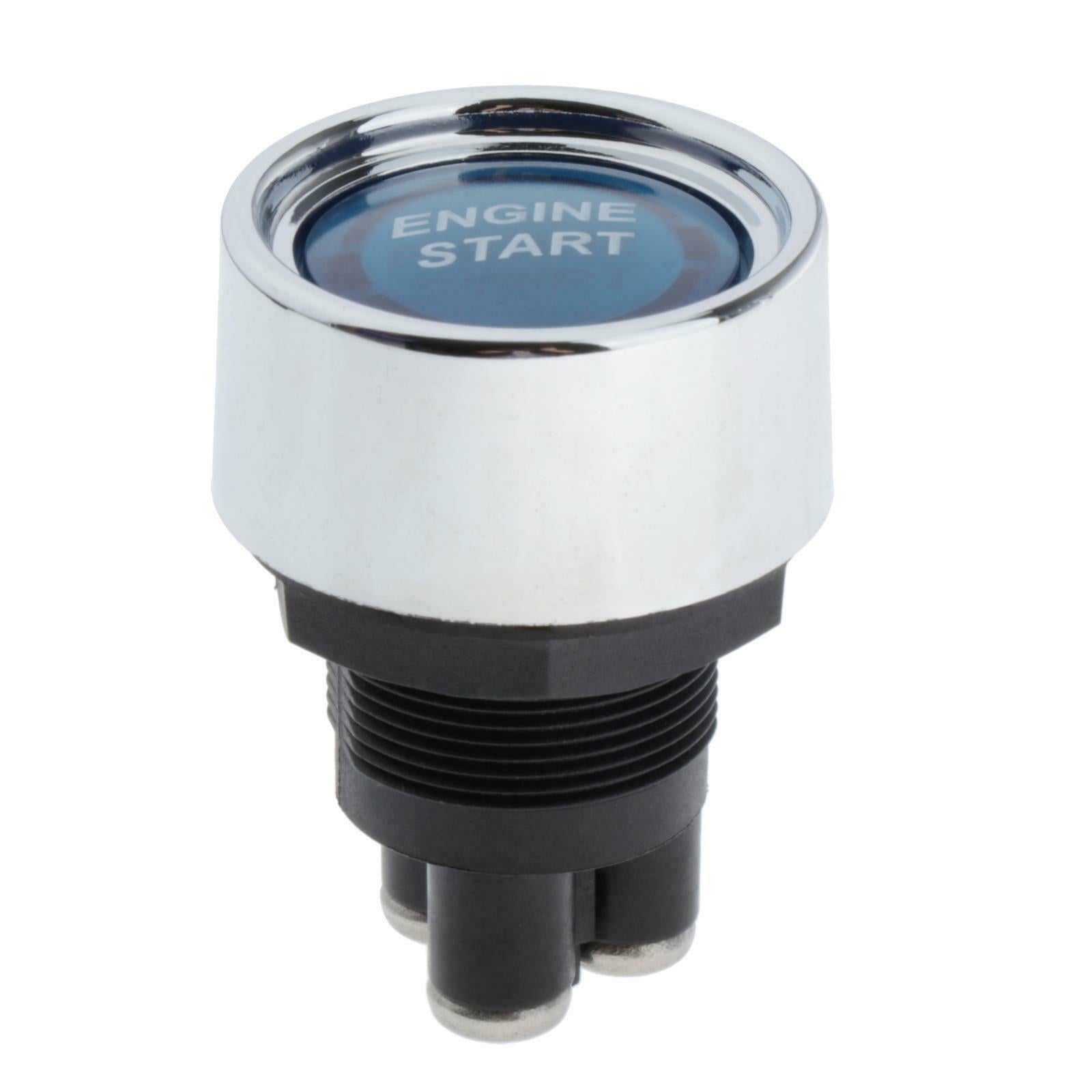 Universal Engine Start Push Button Switch for Boats Racing Vehicles Blue