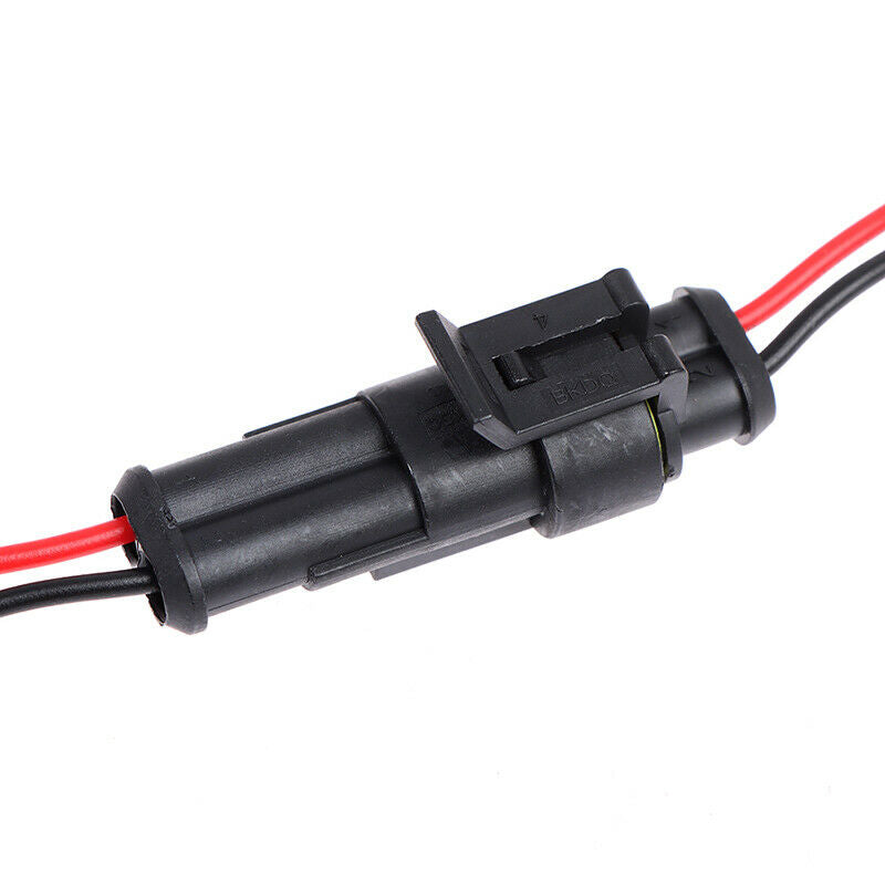 Add 10cm wire to 2-pin male and female automobile waterproof connect.l8
