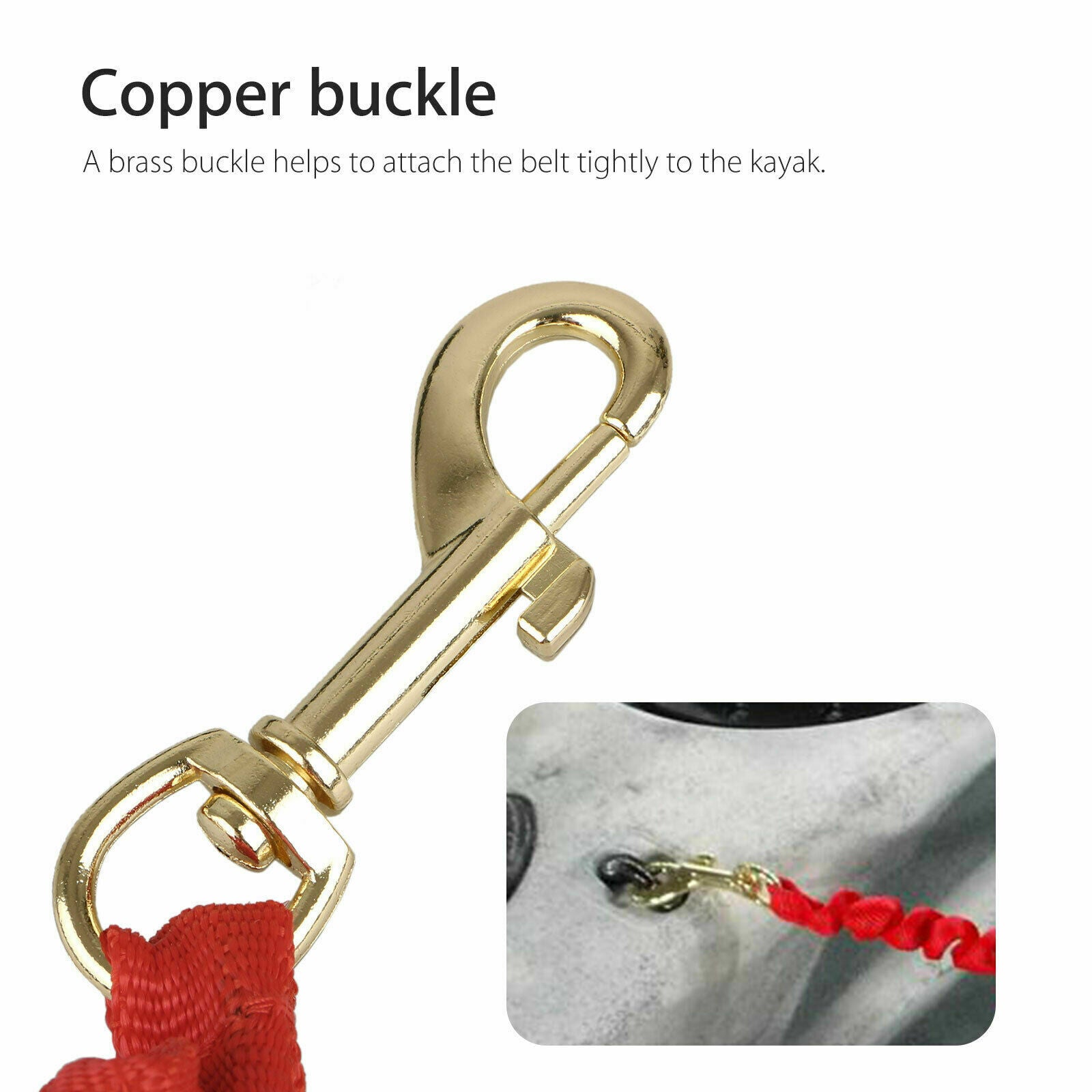 2x Kayak Canoe Elastic Paddle Leash Fishing Rod Lanyard Accessories Rope Safety