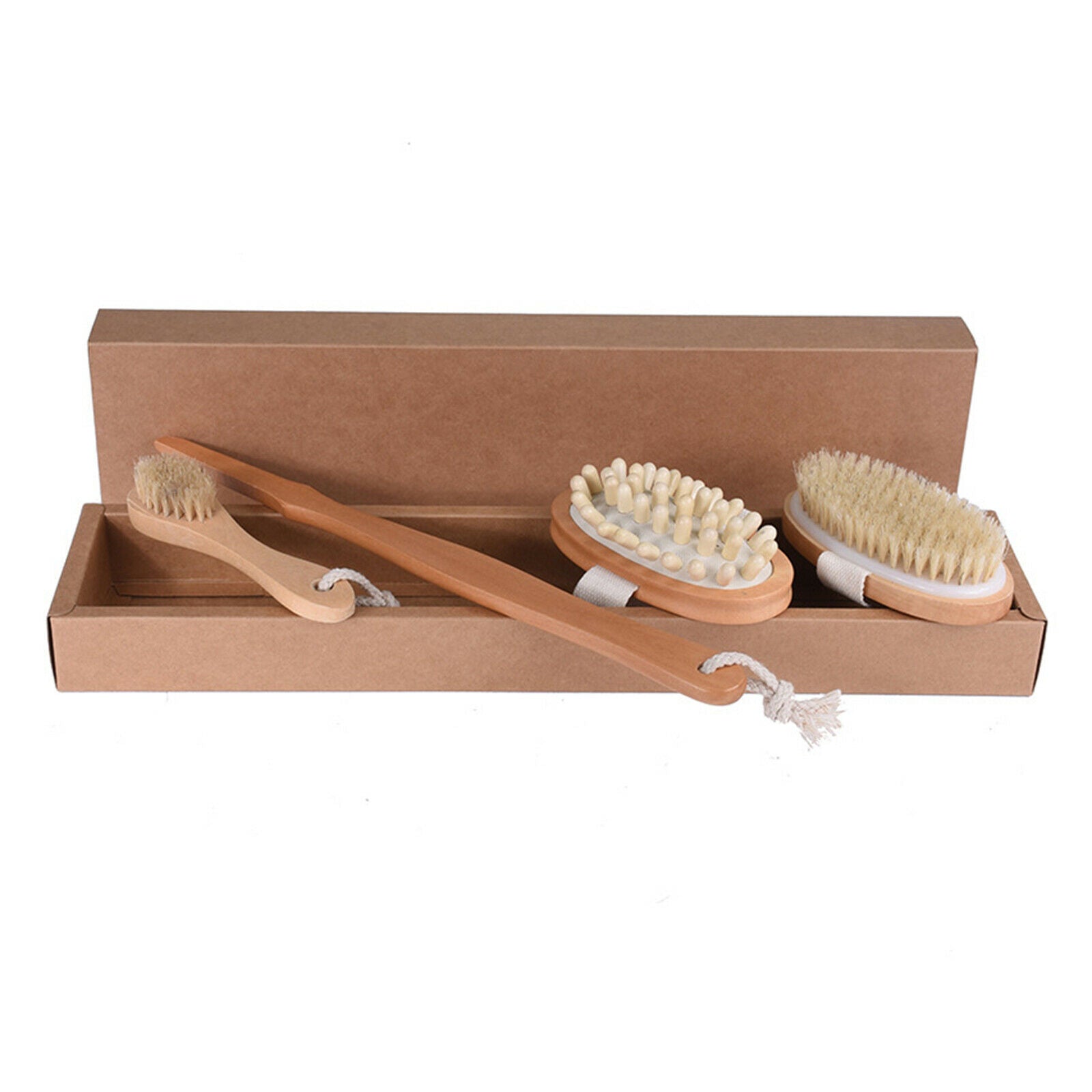 Wooden Brushes Scrubs Bodys Massager Bath Shower for Bath Body Cleansing