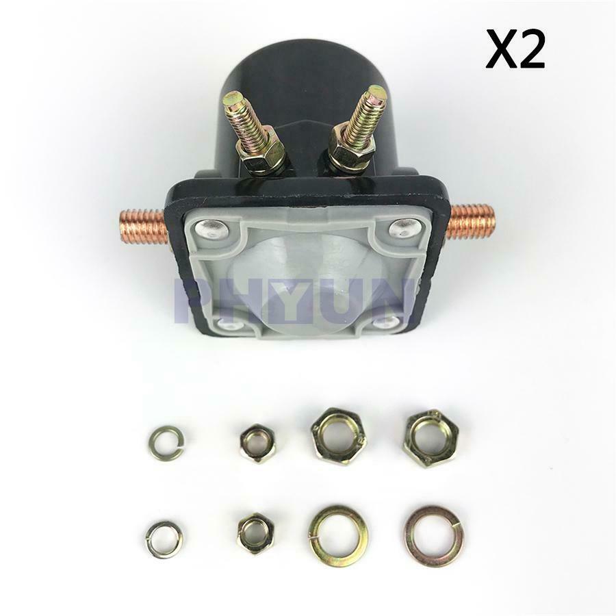 2x Starter Solenoid Switch Relay #383622 For Johnson OMC Evinrude Outboard Motor