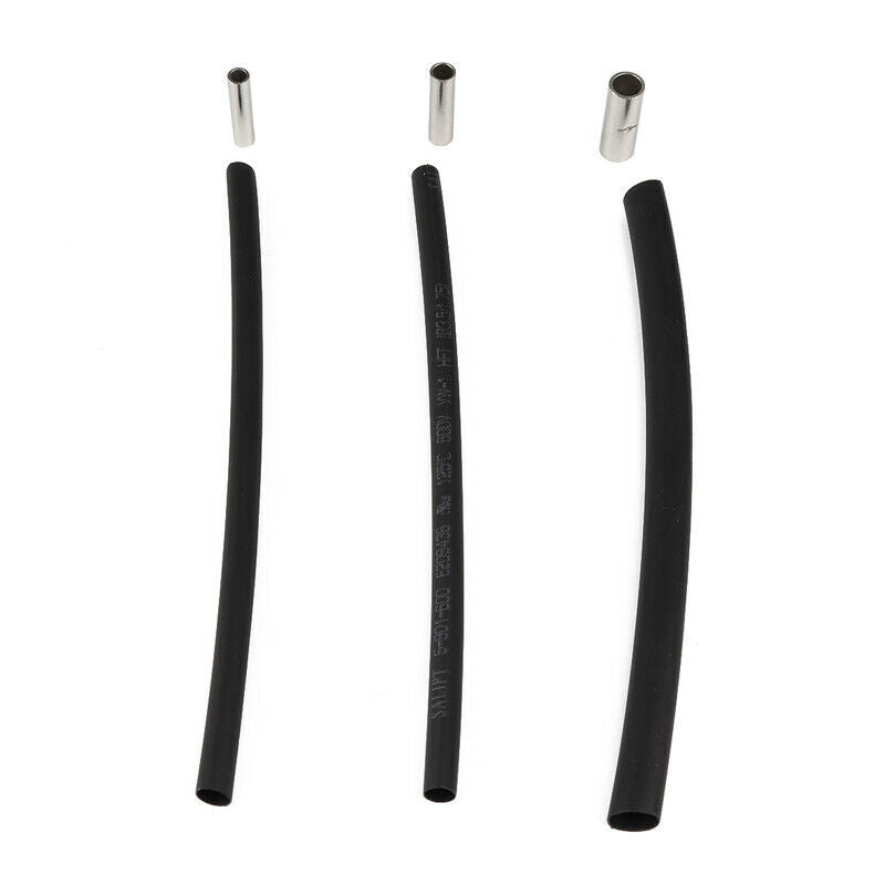 380PCS Car Boat Bare Middle Wire Terminal + Heat Shrinkable Tube Combination Kit