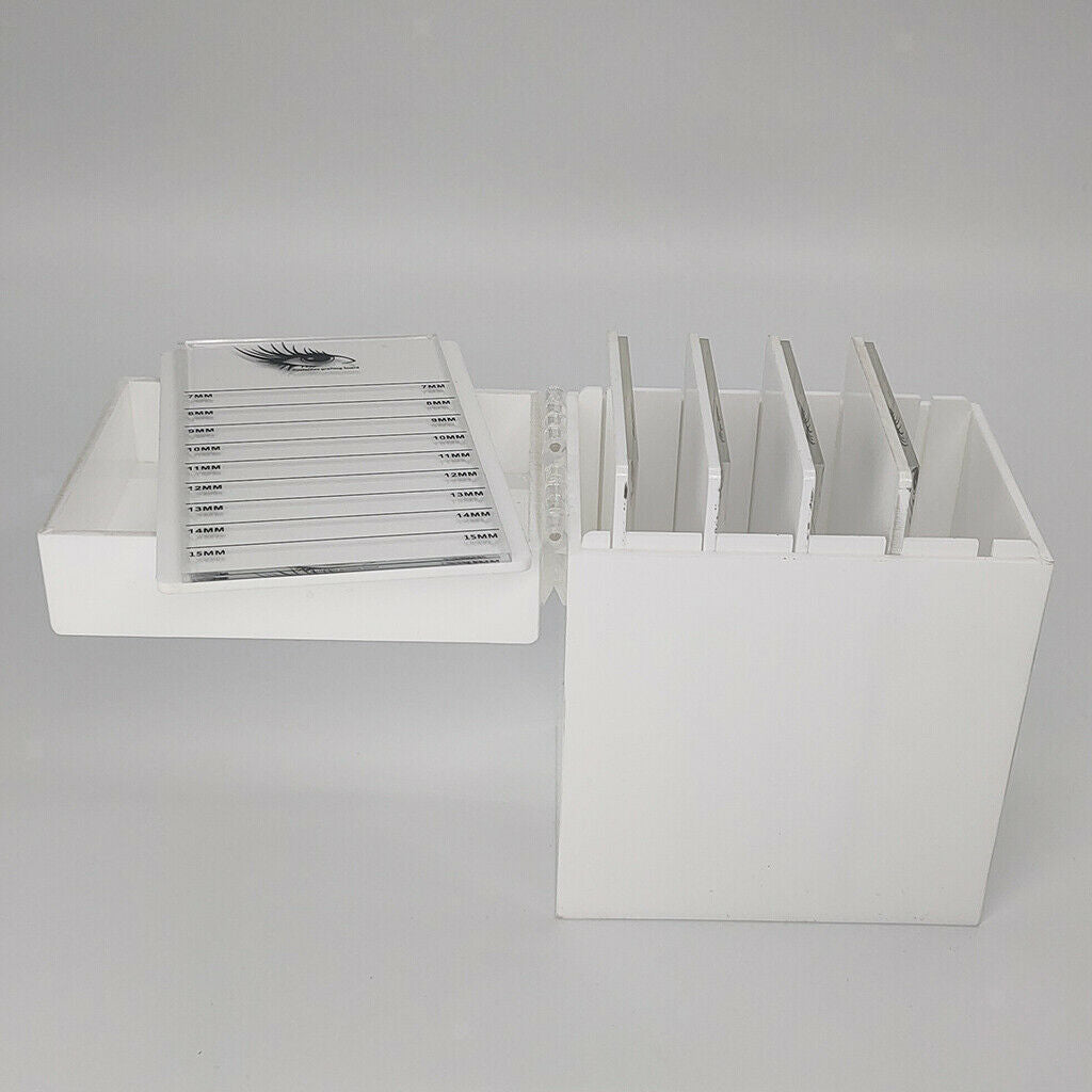 False Eyelashes Display Case Dustproof Durable Eyelash Extension Box White