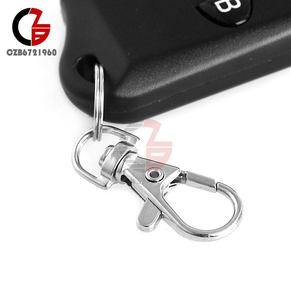 2 Button RF Wireless Remote Control Transmitter Garage Door DC12V 433MHz New