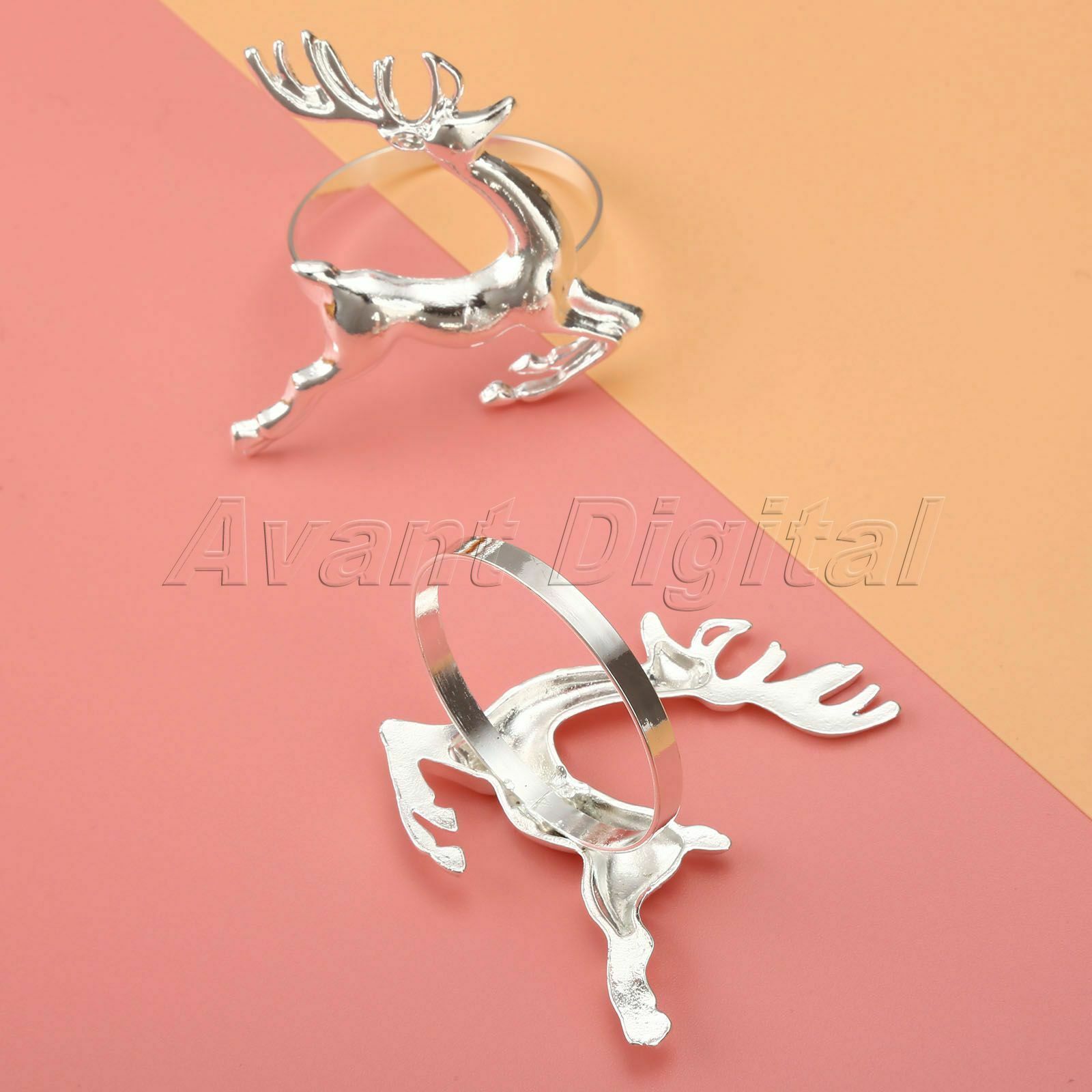 Party Decoration Deer Style Napkin Ring Wedding Table Serviette Holder Buckle 6X
