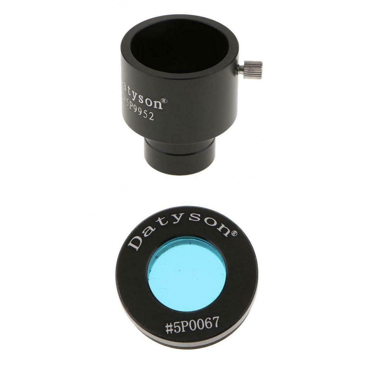 Metal 0.965" to 1.25" Telescope Eyepiece Adapter 24.5mm to 31.7mm + Filter