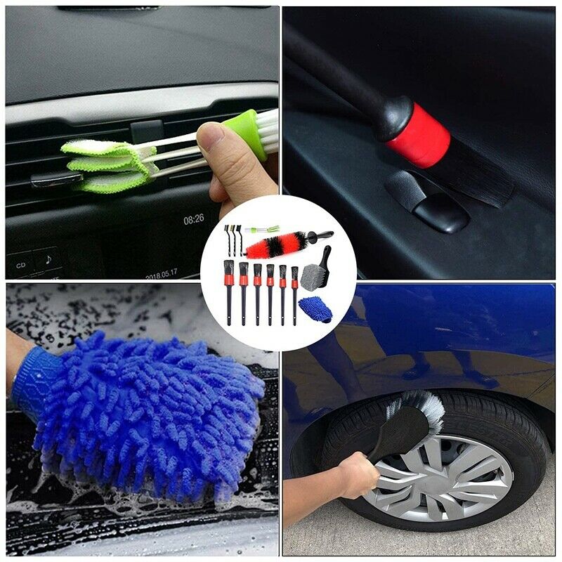 13 Pcs Car Wheel Brush Set, Car Detailing Kit, 17Inch Long Soft Wheel Brush,B8Q4