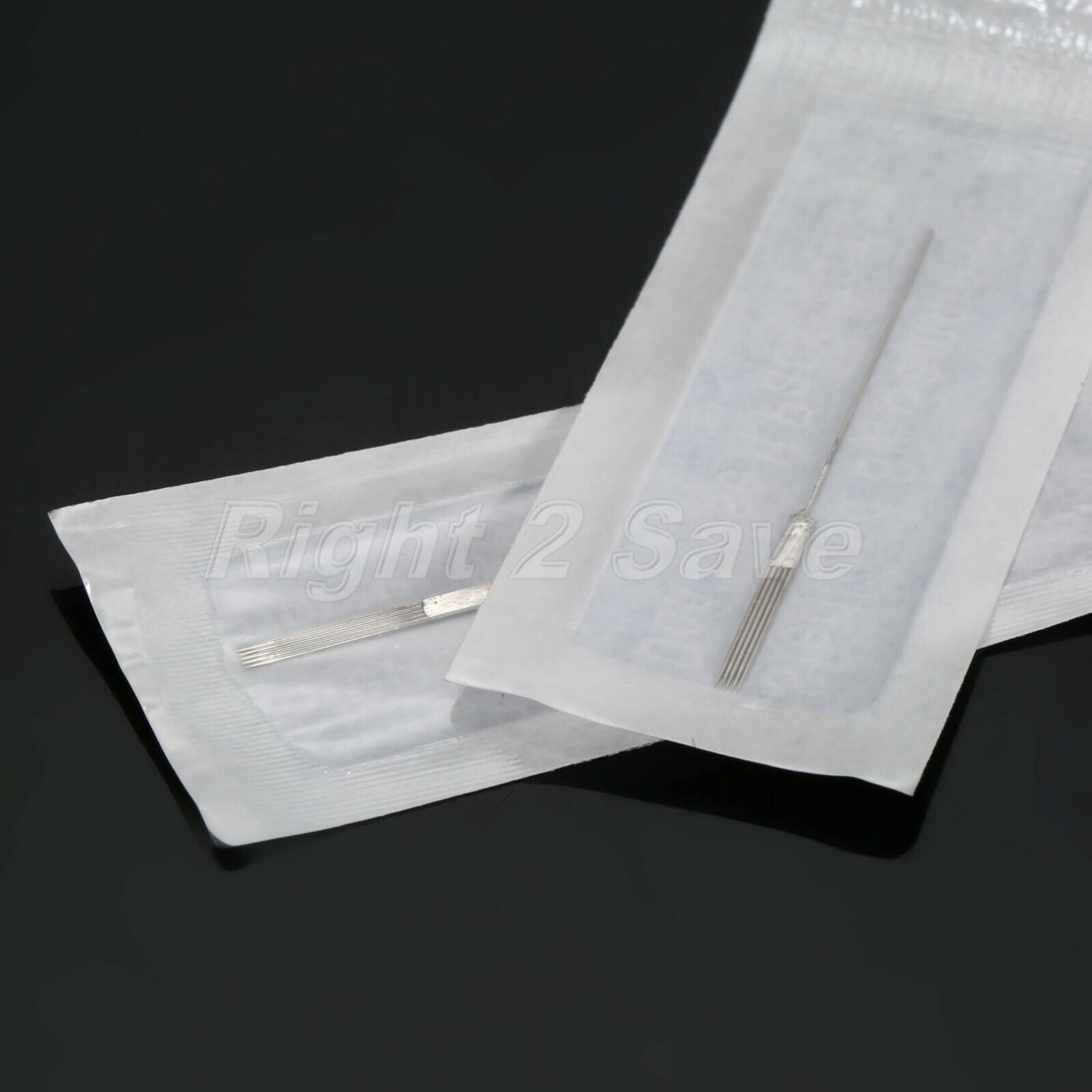 100pcs/set 1.95" 5F Makeup Eyebrow Sterilized Permanent Body Art Tattoo Needles