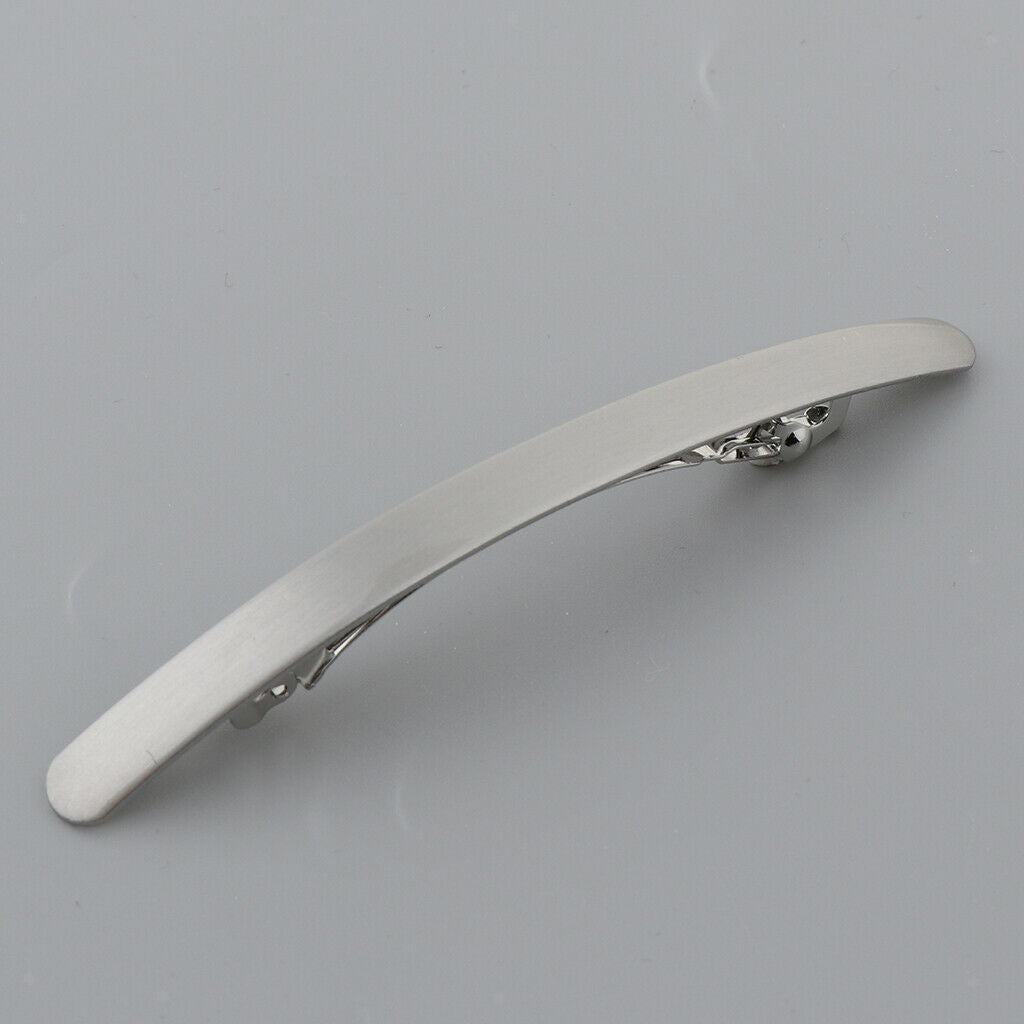 3Pcs Skinny Metal French Barrette GirlsHair Grip Clamp Ponytail Holder