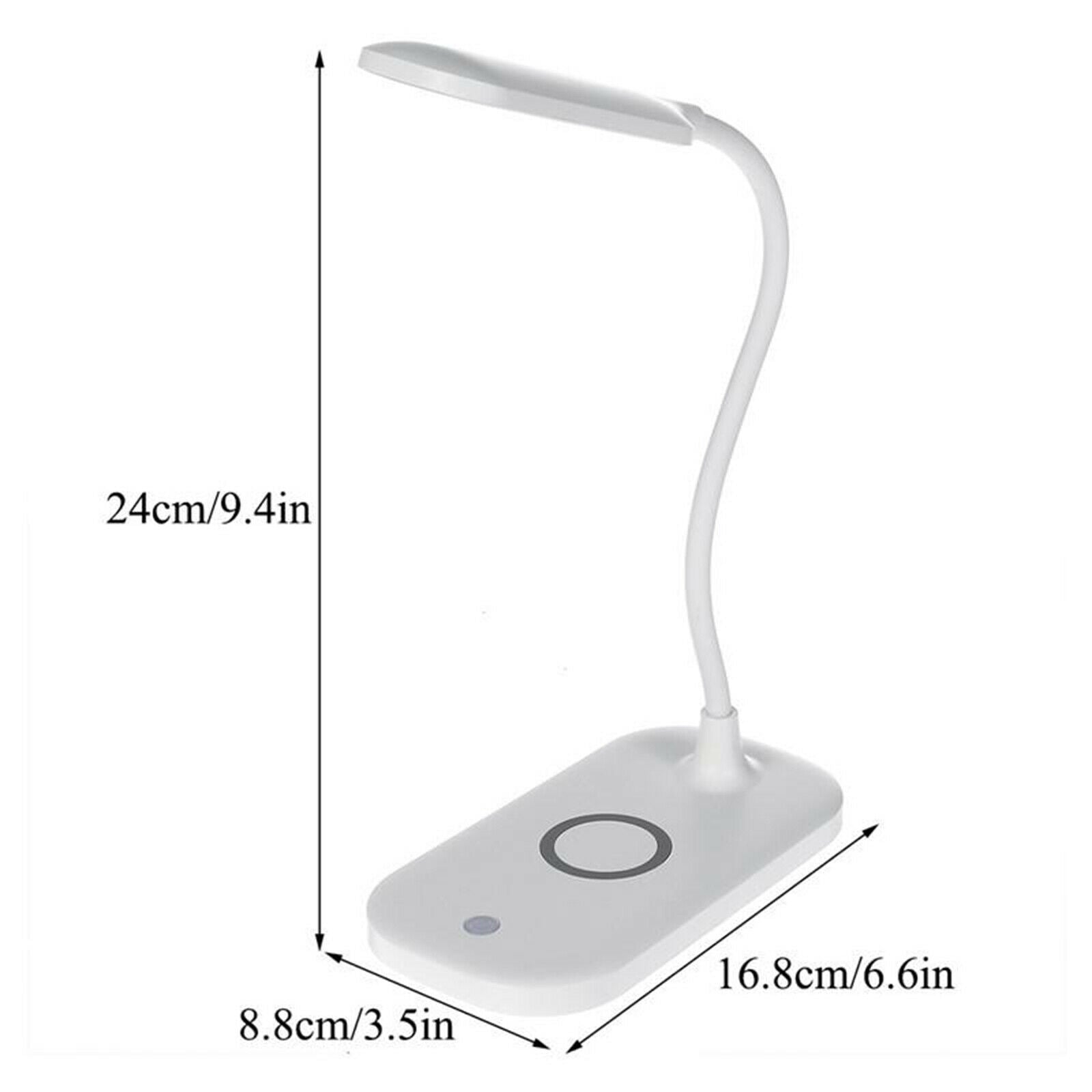 Desk Lamp 10W Qi Wireless Charging Table Light Touch White Eye Protect