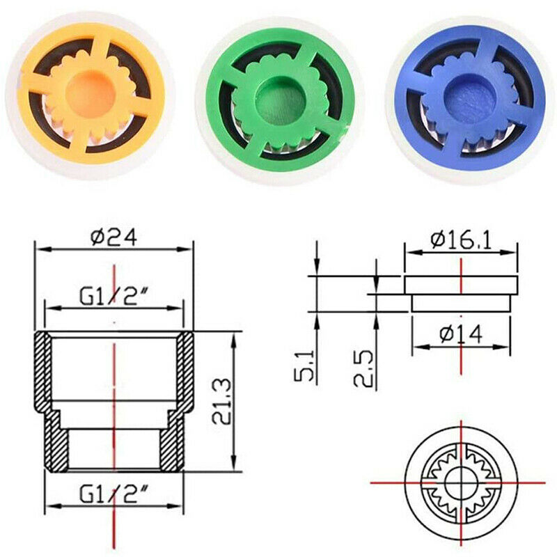 Shower Flow Reducer Limiter Water Saving Shower Taps Bathroom Accessor qwSJCA