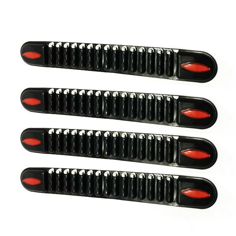 4Pcs Adhesive Car Bumper Corner Guard Protector Anti-collision Trim Rubber Strip