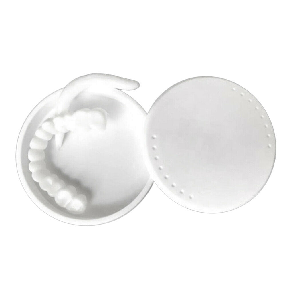 2x Silicone  Lower False Teeth Veneers Tooth Cover Simulation Braces
