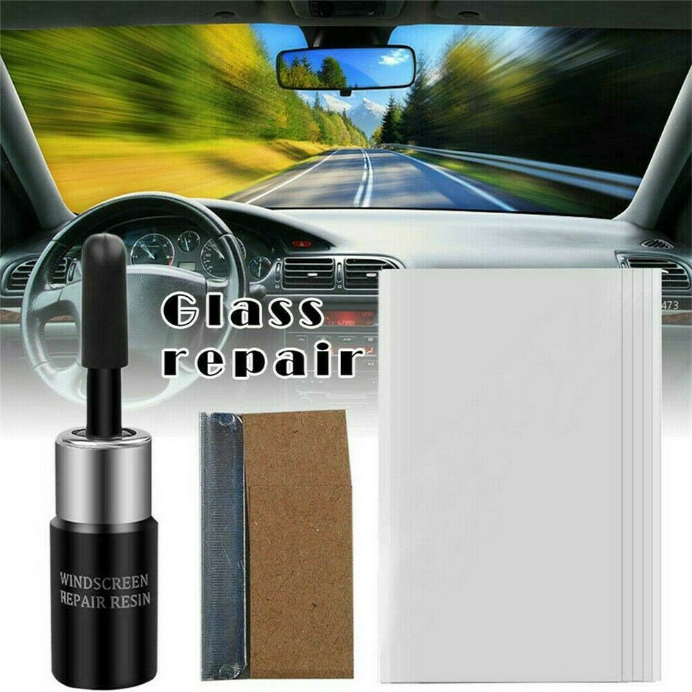 2Sets Automotive Glass Nano Repair Fluid Car Window Glass Crack Chip Repair Tool