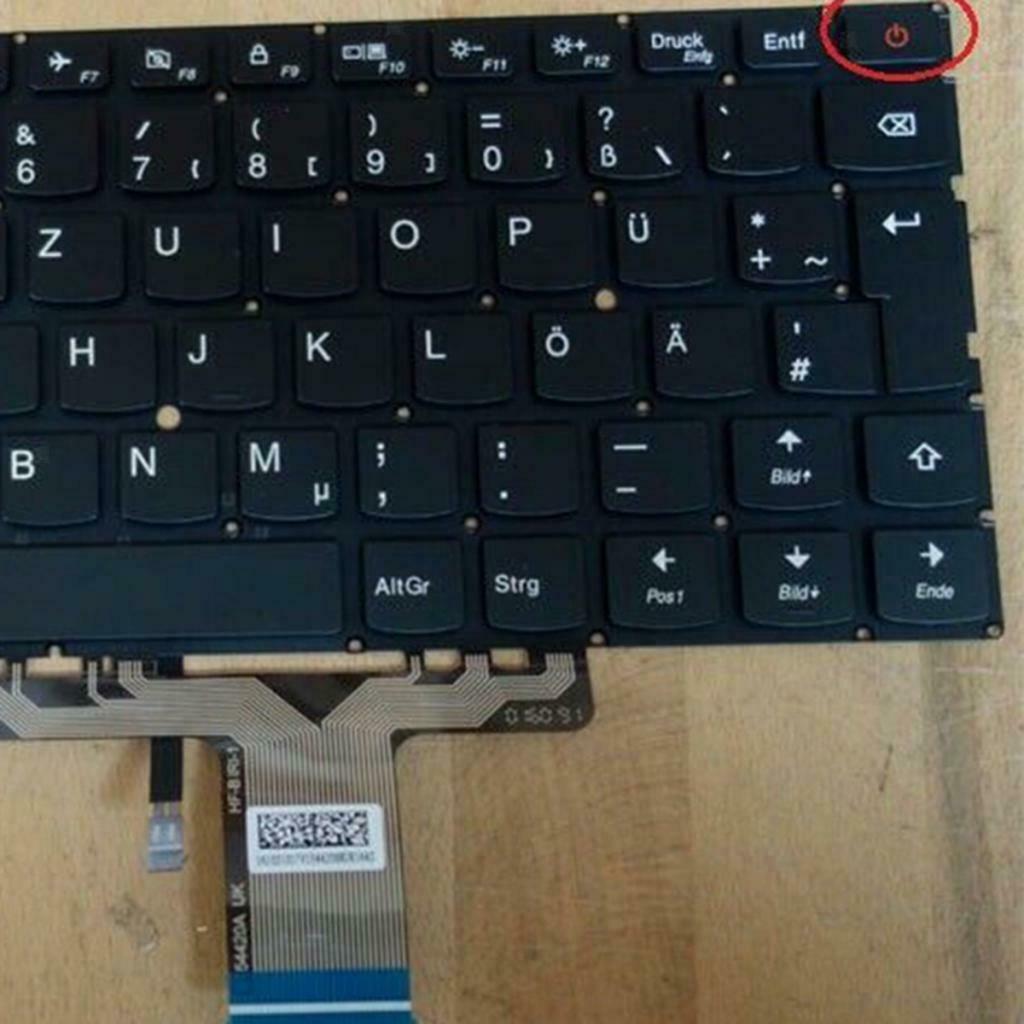 German Keyboard for Lenovo Ideapad Air 13 Pro 710S-13IKB Laptop Backlit