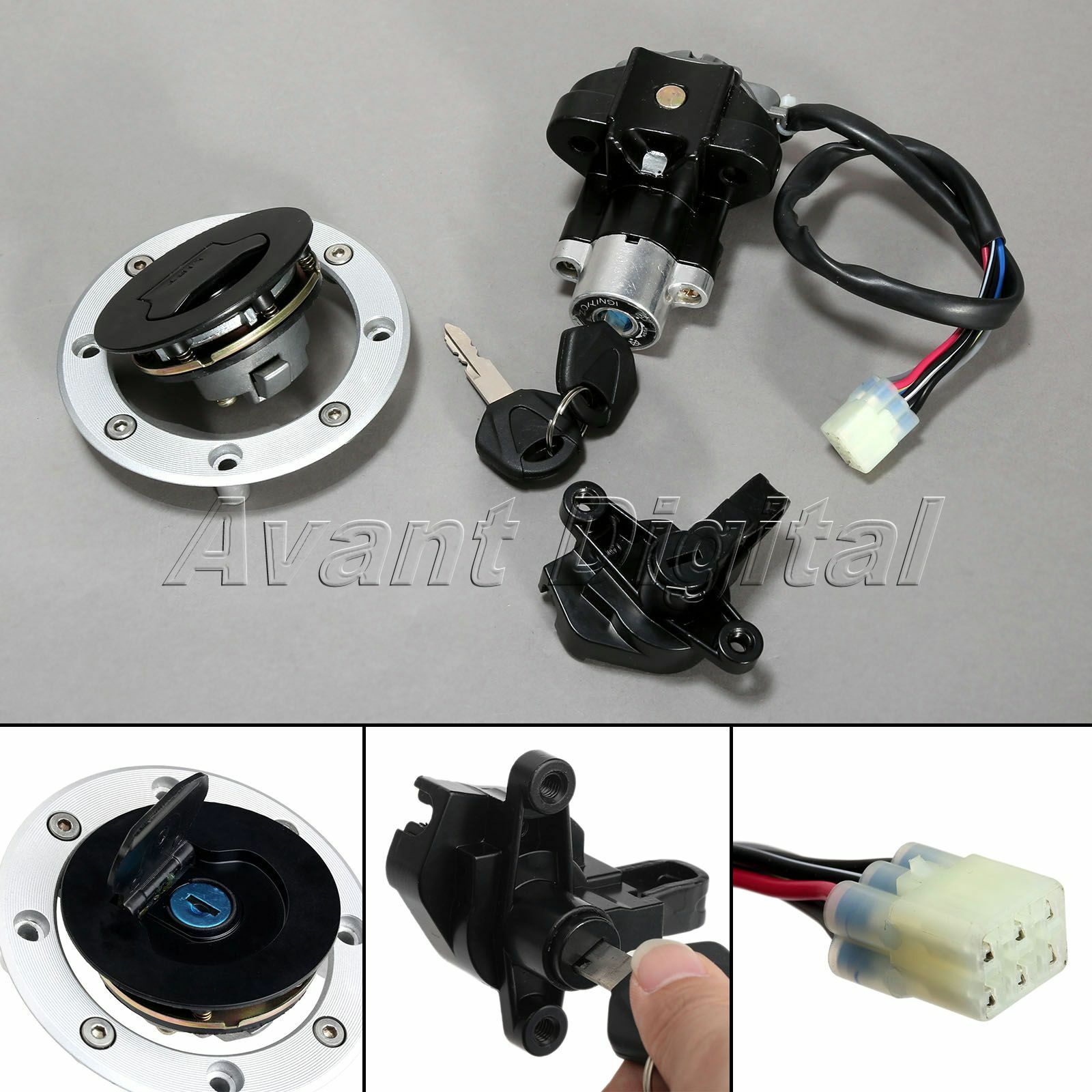 Ignition Switch Lock  Fuel Gas Cap Key For Suzuki GSF600 GSF1200 Bandit 1995-05