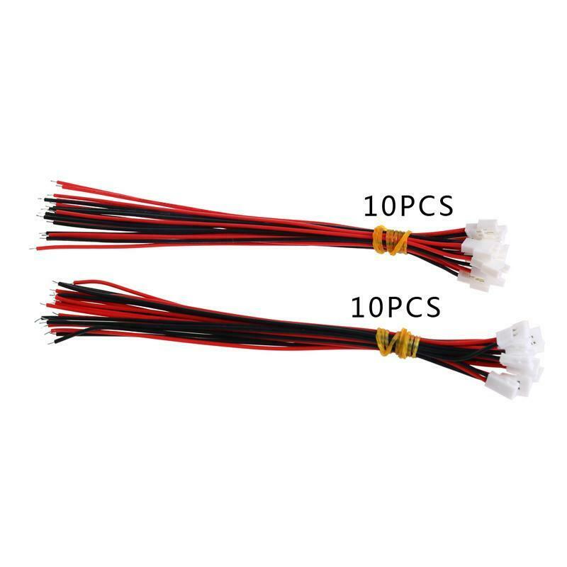 10Pairs DIY JST DS LOSI 2.0MM 2 Pin Connector Plug Male Female With Wire 150MM