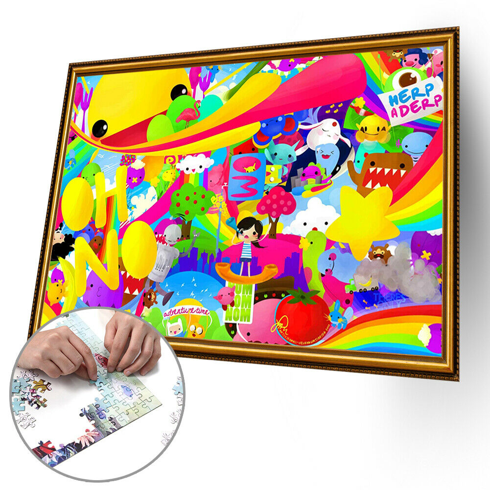 1000pcs Cartoon Little Girl DIY Puzzle Paper Jigsaw Kids Room Decoration @