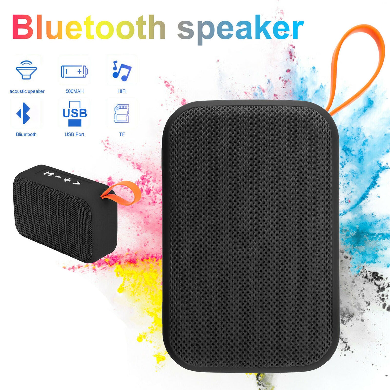 Portable Bluetooth Speaker Wireless Outdoor Stereo Bass USB/TF/FM MP3 Radio LOUD