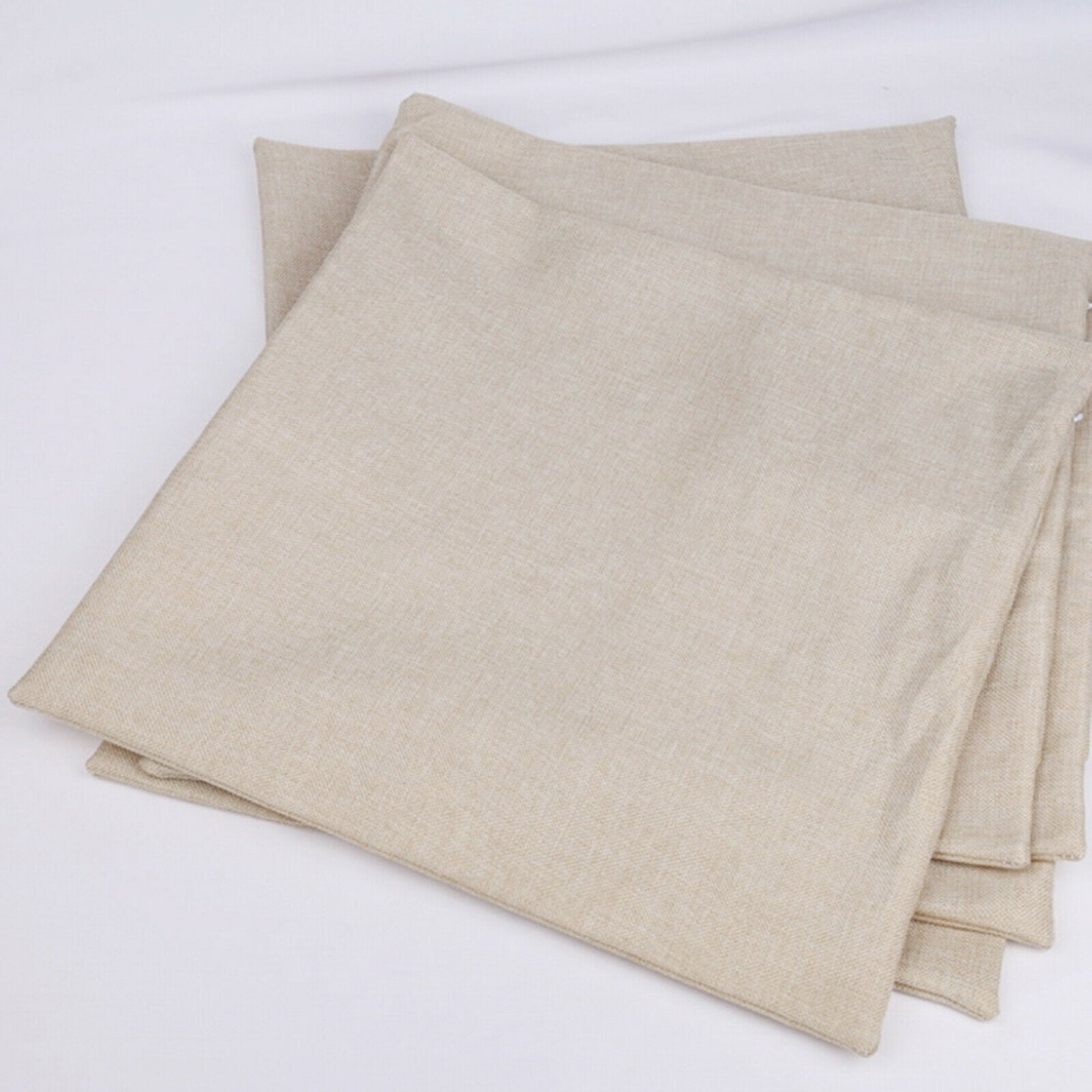 2Pack Linen Sublimation Pillow Cases with Invisible Zippers No Pillow Insert