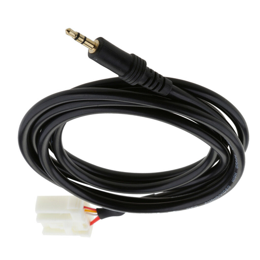 3.5mm Male AUX-In Radio Audio Stereo Cable Adapter for Mazda 2 3 5 6 MX5