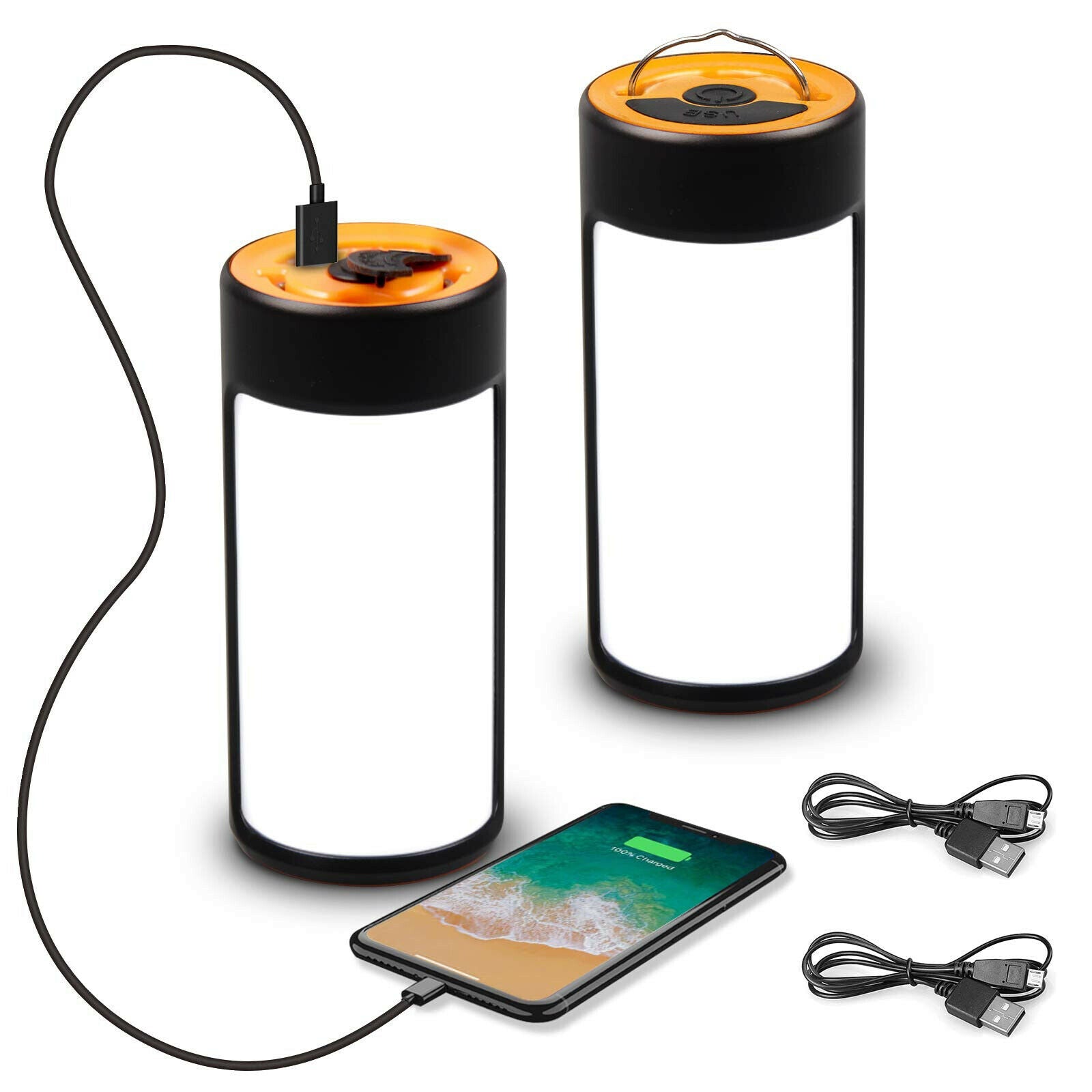 LED Camping Lamp USB Lantern Super Bright Emergency Lights for Night Hiking