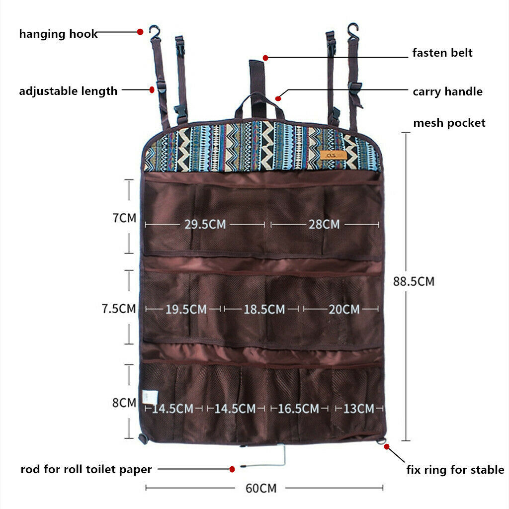 Camping Hanging Storage Bag Pack Sack for Collect Organize Stuffs Tent Tools