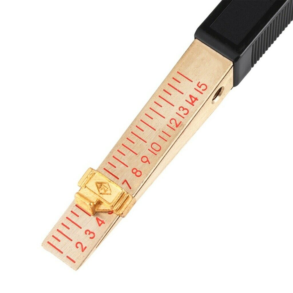 Wedge-Shaped Vernier Feeler Gauge 1-15mm House Engineering Inspection Flatness