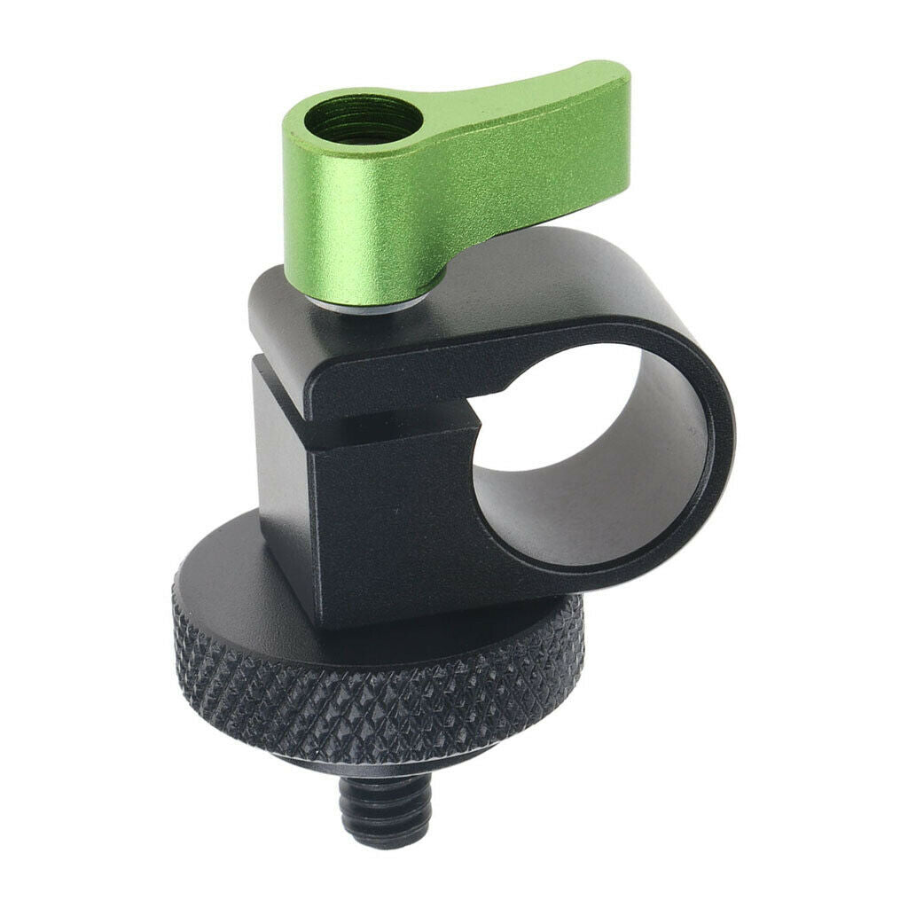 Single Rod Clamp 15mm 1/4" Screw for DSLR Camera Shoulder Support System