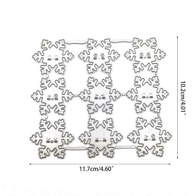 Small Emotional Snowflake Cutting Dies Christmas Aesthetic Embellishments DIY