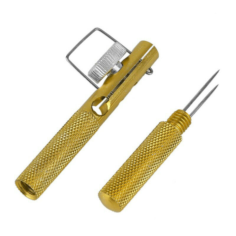 Fishing Line Knot-tying Tool Tied Hook Manual Dual Needle Wire Fishing To JD