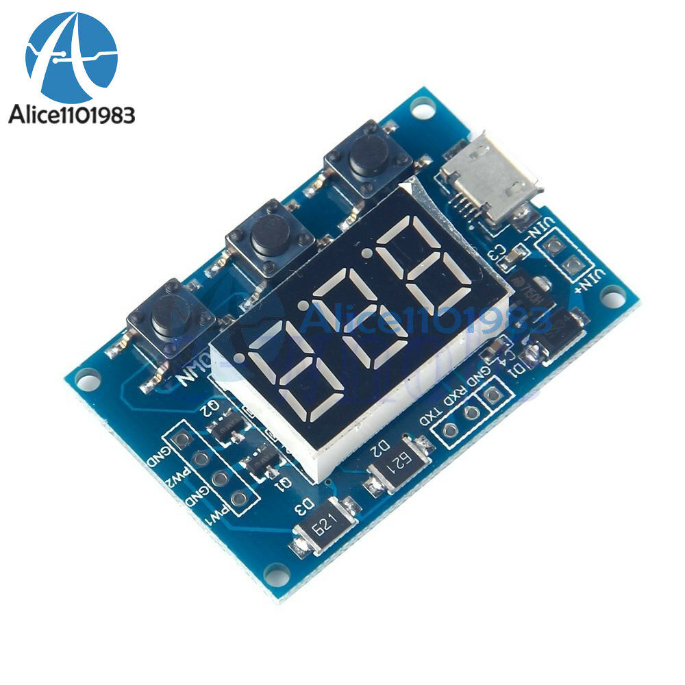 7A 160W 12V/24V Dual DC Motor Driver L298 Module 2 Way PWM Generator LED Tube