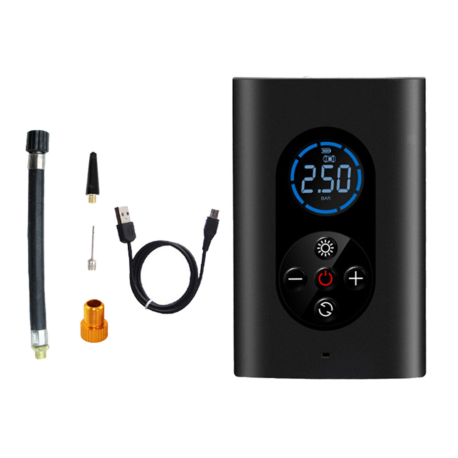 Wireless 150PSI Mini Air Inflator Smart Display for Football Car Tires Balls