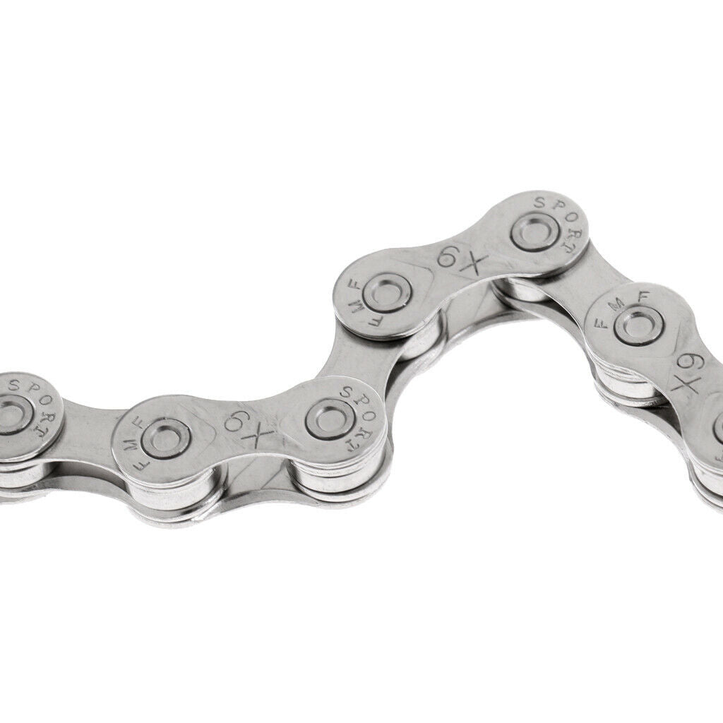 Steel Bike Chain Mountain Bicycle Chains Connector Speed Chain Accessory X9