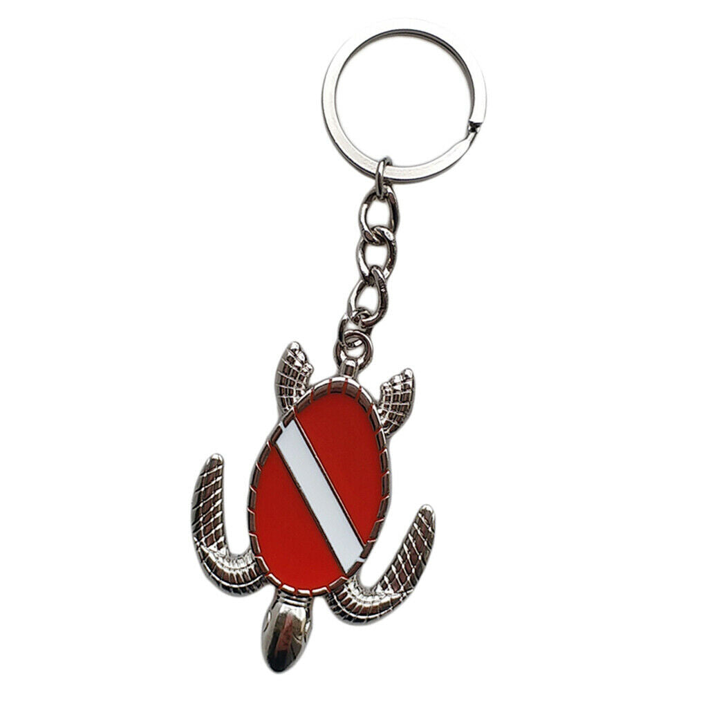 Zinc Alloy Sea Turtle Keychain Key Chain Holder with Keyring Charm Bag Tag