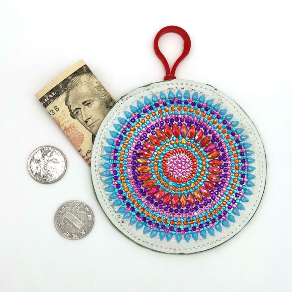DIY Special Shaped Diamond Painting Mandala Wallet Embroidery Coin Purse @
