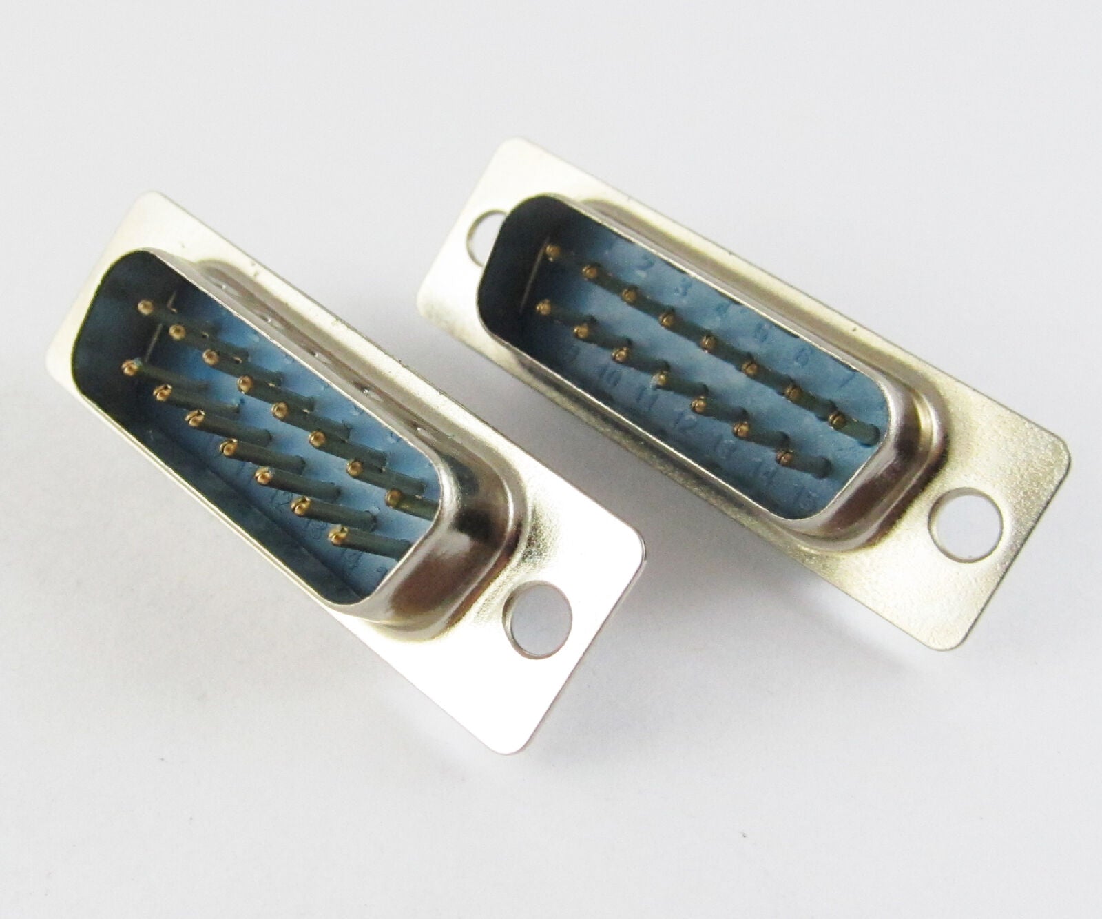 10x D-sub 15 PIN 2 Row Male Solder Connector Socket NEW