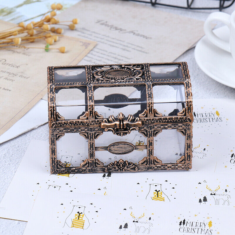 Plastic Storage Box Transparent Pirate For Pirate Crystal Gem Treasure Bo.l8