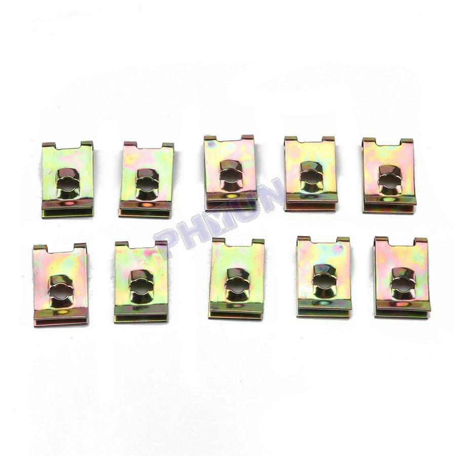 80x No.10 U-shaped Fastener U Clips Self Tapping Screw Nut Universal Accessories