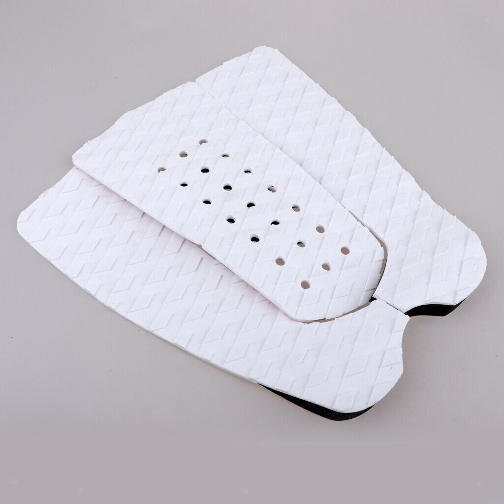 3pcs Anti-Slip Surfboard Traction Tail Mat Deck Grip Stomp Pad Paddleboard Grip