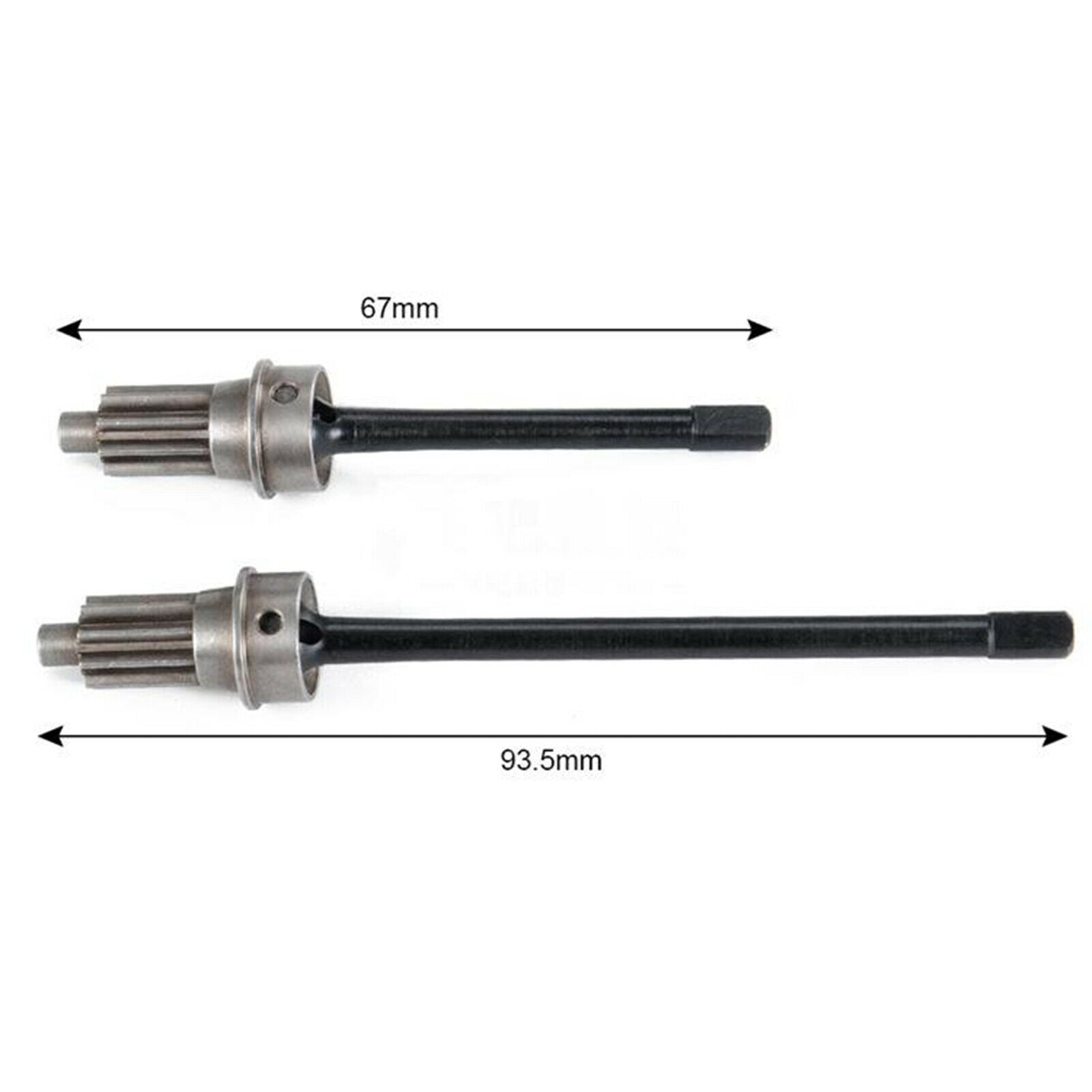 2x Universal Drive Shaft Front Drive Axle Transmission Shaft for TRX4 & TRX6