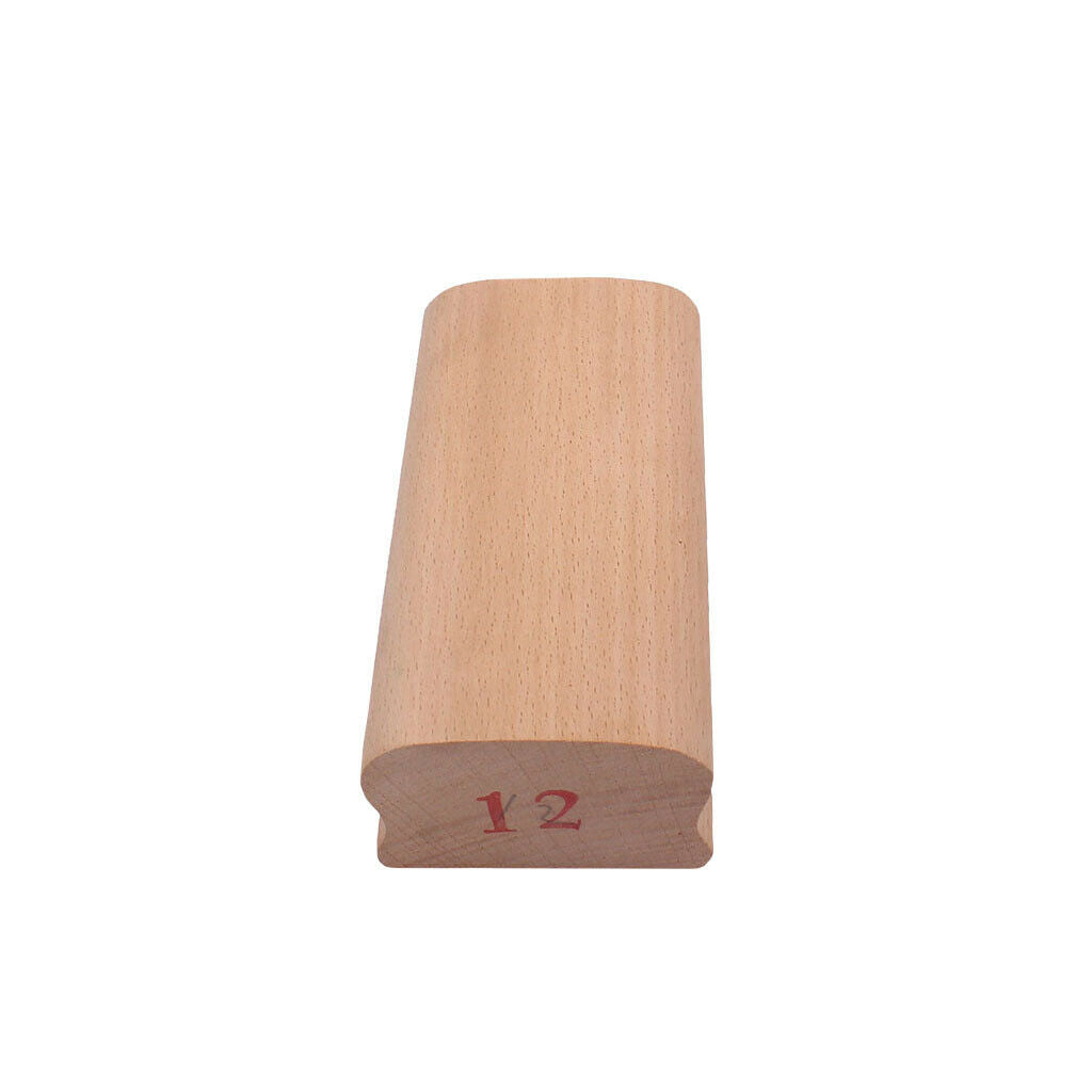 5.16''-Long Wooden Radius Sanding Block With Abrasives Paper for 12" Radius